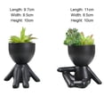 thumbnail image 2 of Lindos adornos vegetales: simulación de un lavabo de cerámica humanoide moderno en maceta carnosa, 2 of 5