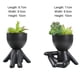 thumbnail image 2 of Lindos adornos vegetales: simulación de un lavabo de cerámica humanoide moderno en maceta carnosa, 2 of 5