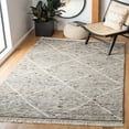 thumbnail image 2 of SAFAVIEH Casablanca Astrid Geometric Wool Area Rug, Grey/Ivory, 4' x 6', 2 of 8