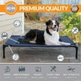 thumbnail image 3 of K&H Pet Products Original Pet Cot Elevated Dog Bed Blue/Black Mesh Large 42 X 30 X 7 Inches, 3 of 9