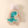 thumbnail image 6 of mgoYE Kids Boys Girls Dinosaur Winter Knit Hat Baby Toddler Thick Earflap Hood Caps, 6 of 6