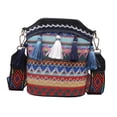 thumbnail image 3 of Bolsos Hippie jinwen Bolso de Hombro Bordado Estilo Bohemio Cubo Vacaciones Negro, 3 of 8