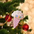 thumbnail image 3 of GUOOL Christmas Tree Hanging Ornament Christmas Decoration Portable Cute Xmas Pendant Craft for Gift Apartment Home Dorm Restaurant , Ice Cream, 3 of 9