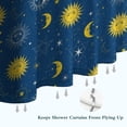 thumbnail image 6 of Blue Sun Moon Star Pattern Shower Curtain 36"x72" ,Bathroom Decorative Shower Curtains Set with 12 Hooks,Modern Waterproof Washable Shower Curtain, 6 of 6