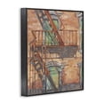 thumbnail image 2 of Stupell Industries Contemporary Brick Building Fire Escape Black Framed Giclee Art, 11 x 14, by Ethan Harper, 2 of 7