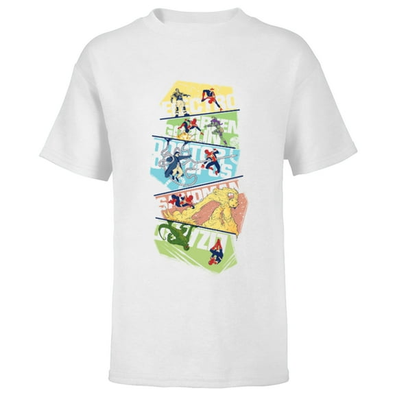 Marvel Spider-Man: No Way Home Peter 3 - Short Sleeve T-Shirt for Kids - Customized-White