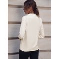 thumbnail image 4 of Chic Lapel Top Sleek Women Slim-Fit Shirt Long Sleeves Perfect for Spring/Fall Wear, 4 of 19