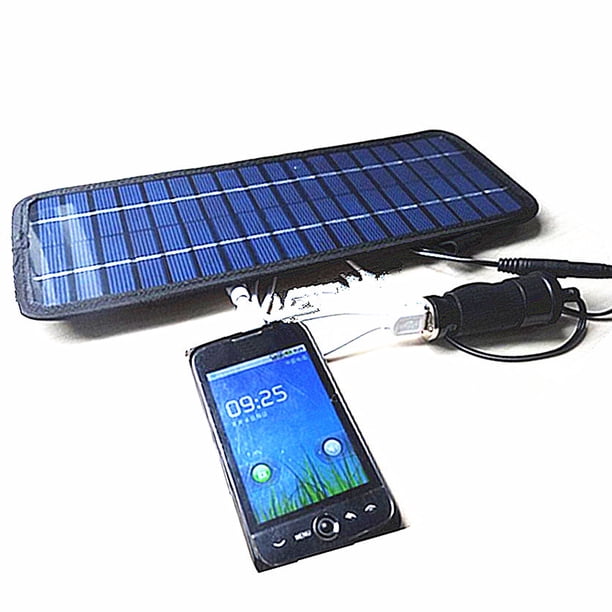 Cargador De Panel Solar De Energía Inteligente Cargador de panel solar de energía inteligente de 4,5 W/12 voltios para coche, barco, motocicleta Tmvgtek Accesorios para autos y motos