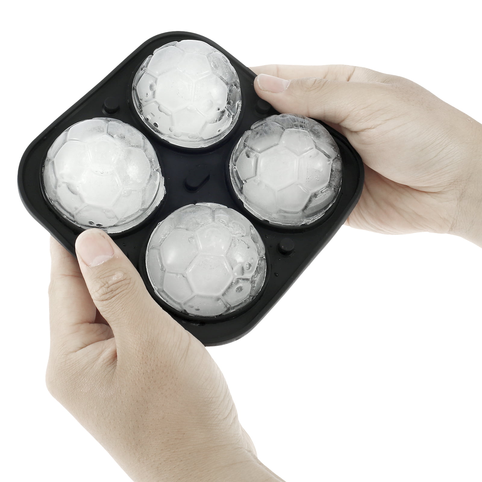 Silicone Alley, Silicone Ice Ball Mold Tray Maker of 4 Ice Balls, Set of 2,  Black - Silicone Alley