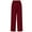 Burgundy, variant on Chiclily Women's Wide Leg Pants with Pockets Lightweight High Waisted Adjustable Tie Knot Loose Trousers Flowy Summer Beach Lounge Pants, US Size Large in Black
