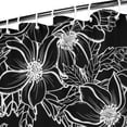 thumbnail image 3 of Waterproof Beautiful Colorful Floral Shower Curtain 72x72 Inch Boho Style Polyester Unique Shower Curtain for Bathroom Hotel Home Decor with 12 Plastic Hooks, 3 of 5