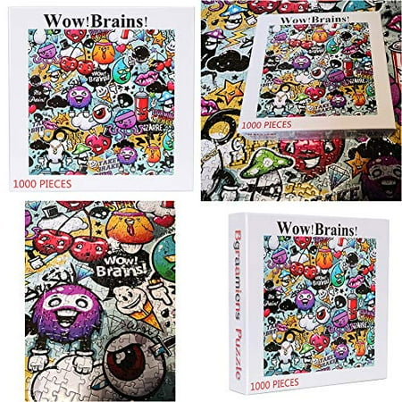 Bgraamiens Puzzle-Wow!Brains!-1000 Pieces Cute Funny ...