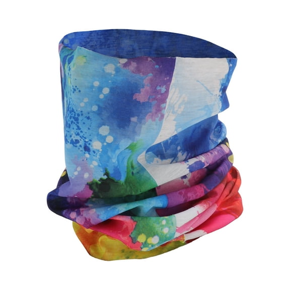 Unique Bargains 1 Pc Sunscreen Face Scarf Mask Face Mask for Outdoor Cycling Red Blue