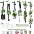 thumbnail image 7 of Macrame Plant Hangers, 6Pack Hanging Planters for Indoor Plants w/ 6 Set Hangers Kit Handmade Macromay Plant Hangers Indoor Flower Pots Holder Stand for Boho Home Décor (POTS NOT Included), 7 of 7