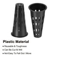 thumbnail image 3 of Uxcell Plastic Flower Pot Hole Mesh Pad Cone Shape Plants Bottom Grid Drainage Screen 118 x 65mm, Black Pack of 5, 3 of 5