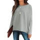 thumbnail image 3 of Suéter de manga de murciélago de gran tamaño para mujer con hombros descubiertos, jersey de punto para otoño e invierno, cálido y básico, 3 of 5