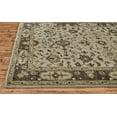 thumbnail image 2 of 10' Gray and Ivory Wool Floral Hand Tufted Runner Rug, 2 of 5