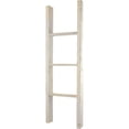 thumbnail image 4 of Ekena Millwork 15"W x 48"H x 3 1/2"D Vintage Farmhouse 3 Rung Ladder, Barnwood Decor Collection, Chalk Dust White, 4 of 13