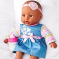 thumbnail image 5 of My Sweet Love Snuggle and Feed Time 12.5" Baby Doll, Dark Skin Tone, Blue Outfit, 5 of 10