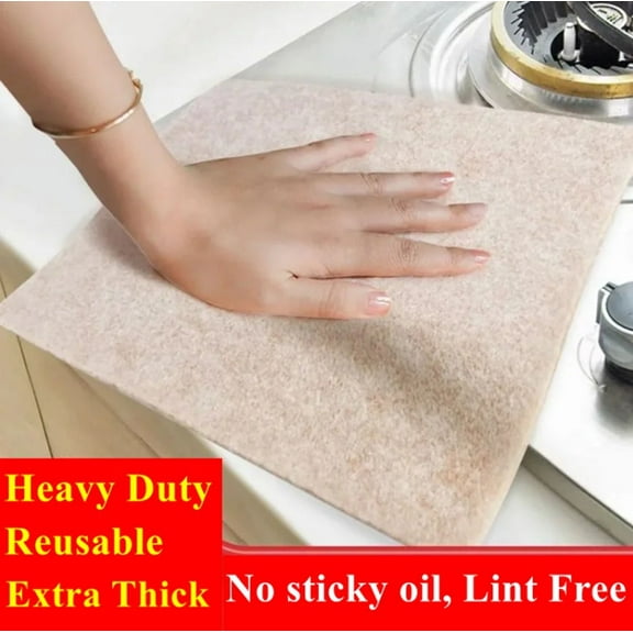 10-Piece Super Absorbent Natural Luffa Fiber Dishcloths - Eco-Friendly Magic Cleaning Towel Set TIKA