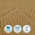 thumbnail image 5 of BNM Chevron Zero Twist Cotton 8 Piece Towel Set, Gold, 5 of 17