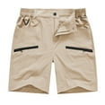 thumbnail image 7 of Xidunhg Women's Hiking Cargo Shorts Quick Dry Nylon Shorts Summer Travel Active Golf Shorts with 6 Pockets Water Resistant Light Khaki XL, 7 of 7