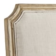thumbnail image 3 of Weston Home Amadell Arched Linen and Wood Dining Chairs, Set of 2, Beige Linen, Natural Finish, 3 of 7