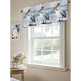 thumbnail image 6 of Painted Pelican Curtain Valances for Windows, Ocean Birds Modernism Retro Kitchen Valance Window Treatment, Light Filtering Block Curtains for Bathroom/Bedroom/Living Room 60'' x 18'', 6 of 9