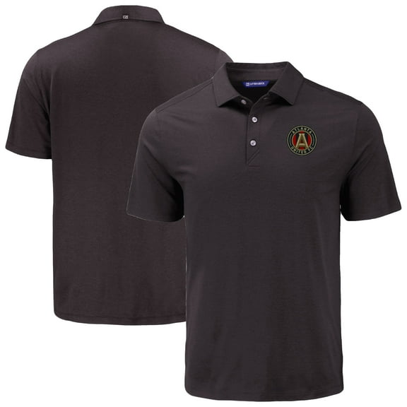 Men's Cutter & Buck Black Atlanta United FC Coastline Epic Comfort Eco Recycled Polo