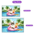 thumbnail image 5 of Hello Summer Ragdoll at Swimming Pool Flamingo Swim Ring Indoor Rug Cat Lover Kitten Owner Gifts Idea Carpet Living Bed Room Sofa Home Decor - 12009, 5 of 5