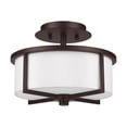 thumbnail image 6 of Livex Lighting Wesley Ceiling Mount in Bronze, 6 of 9