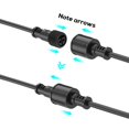 thumbnail image 4 of Cable de extensión WOOLZ de 3 m para exteriores con conector en T IP65, 4 of 6