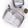 thumbnail image 2 of Organizador de maquillaje de PVC transparente y nailon con compartimentos separados; neceser de viaje impermeable y duradero para mujeres; almacenamiento de cosméticos, 2 of 8
