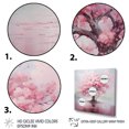 thumbnail image 3 of Designart "Pink Cherry Blossom love expression III" Floral Canvas Art Print, 3 of 5
