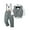 Grey, variant on CARETOO Boy Clothes Suits Formal Dress Shirt Bowtie Vest Suspender Pants Big Kid 4Pcs Outfits 6-10T