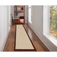 thumbnail image 2 of Linon Athena 2.6ft x 12ft Natural & Brown Runner, 2 of 6