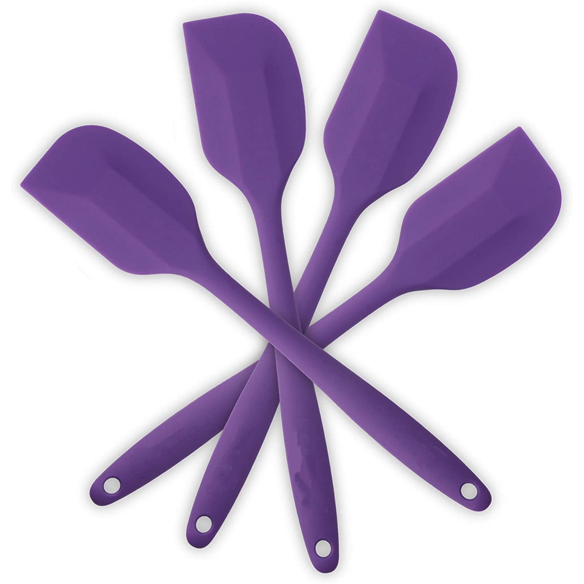 TRIANU Silicone Spatula 4piece Set, HeatResistant Spatulas, Nonstick