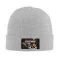 thumbnail image 2 of XMXT Winter Casual Beanie Hats for Men Women, Game Mode Veteran Print Unisex Adult Cap Warm Daily Knit Hat Skull Caps, Gray, 2 of 9