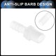thumbnail image 5 of Conectores de manguera de plástico Barb de Unique Bargains, adaptador de rosca externa M12 de 5/16" PP transparente, 10 piezas, 5 of 7
