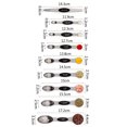 thumbnail image 6 of Moxufan 9Pcs/Set Measuring Scoop with Scale Easy to Clean Stainless Steel Double Head Measuring Spoons Set Kitchen Tools ,Multicolor, 6 of 8