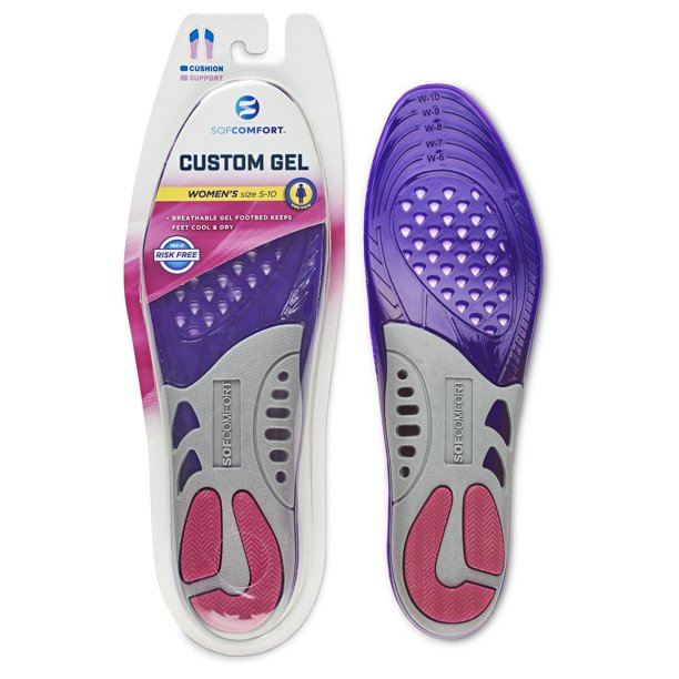 Custom Gel Insole Purple One Size