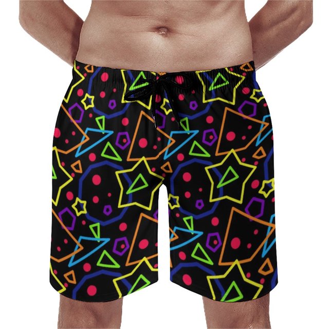 Board Shorts Math Linear Classic Swim Trunks Mathematics Eduion Men Quick Drying Sports Fitness Trendy Board Short Pants