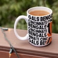 thumbnail image 2 of Rico Industries Nfl Football Cincinnati Bengals Taza De Café De Cerámica Blanca De 15 Onzas, 2 of 5