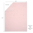 thumbnail image 3 of Lambs & Ivy Ballerina Baby Pink with Gold Stars 2-Sided Soft Baby Blanket, 3 of 7