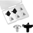 thumbnail image 1 of Set - 8 Pieces Motorcycle Helmet Screws, Motorcycle Helmet Visor Screws Helmet Visor Screws Motorcycle Helmet Accessories (Black, Silver), 1 of 5