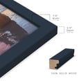 thumbnail image 3 of Modern Real Wood 6x8 inch Picture Frame in Navy, 3 of 8