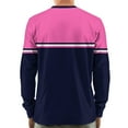 thumbnail image 3 of Hearthz Mens Henley Shirts Long Sleeve Fall 3-Button Color Block Big and Tall Shirts for Men Crew Neck Jersey Baseball Tee Shirt, 3 of 7