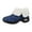 Blue, variant on Snow Boots for Women Leopard Print Suede Slip on Ankle Booties Winter Sneakers with Air Cushion Comfy Furry Lined Arch Support Outdoor Walking Shoes Brown Size 9