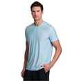 thumbnail image 4 of RBX Active Men's Tonal Stripe Closed Mesh Quick Drying Workout T-Shirt, 4 of 4