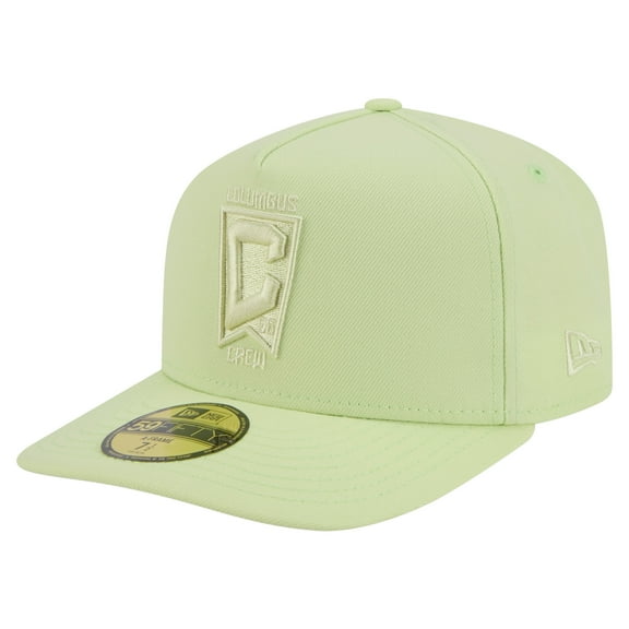 Men's New Era Green Columbus Crew Color Pack A-Frame 59FIFTY Fitted Hat